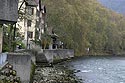 Villa et forêt le long de la Limmat au pied de la vieille ville - Baden - © Norbert Pousseur