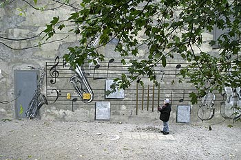 Paroi à musique - Baden - © Norbert Pousseur