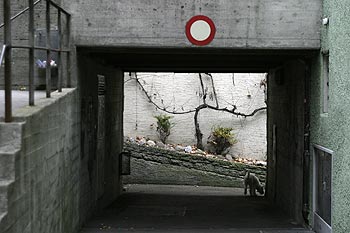 Passage piéton aménagé sous une rue - Baden - © Norbert Pousseur