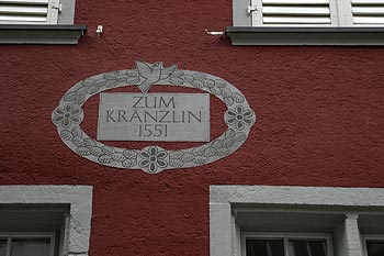 Inscription Zum Kranzlin 1551 - Baden - © Norbert Pousseur