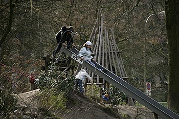 Ebats sur un tobbogan - Baden - © Norbert Pousseur