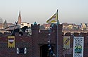 Péniche � quai transformée en château fort - Bonn - © Norbert Pousseur