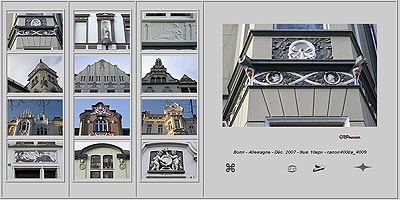 Bonn et quelques façades décorées -  © Norbert Pousseur