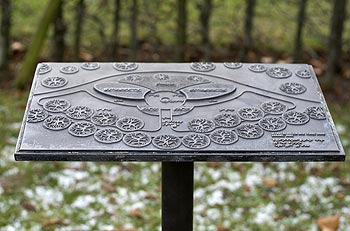 Plaque en braille du jardin des aveugles - Bonn - © Norbert Pousseur