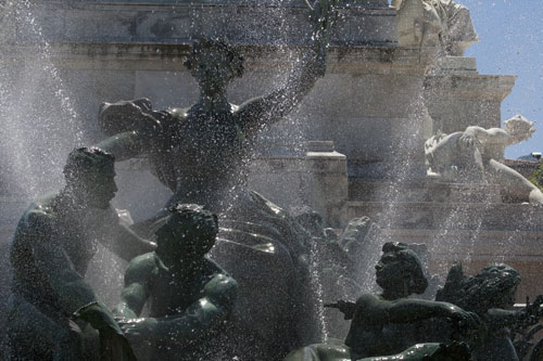 Personnages de fontaine - Bordeaux - © Norbert Pousseur