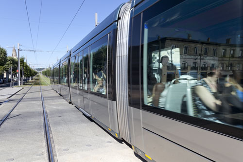 Circulation du tram - Bordeaux - © Norbert Pousseur