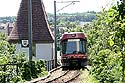 © Norbert Pousseur - Argovie - Suisse - Tram passant sur la Reuss