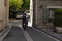 Moto dans une rue de Chateaudouble - © Norbert Pousseur