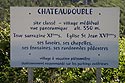 Un des panneaux d'accueil de Chateaudouble - © Norbert Pousseur