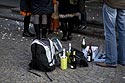 Champagne sur le pavé à l'occasion d'un mariage - Cologne - Koeln - © Norbert Pousseur