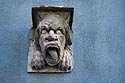 Visage grotesque dans une ruelle proche de la cathédrale - Cologne - Koeln - © Norbert Pousseur