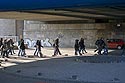 Groupe de touristes se dirigeant du Rhin vers la cathédrale - Cologne - Koeln - © Norbert Pousseur