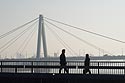 Du pont Deutzer, le pont suspendu Severins - Cologne - Koeln - © Norbert Pousseur