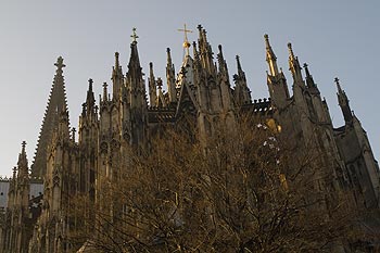 Les faîtes de la cathédrale, telle une forêt - Cologne_ Koeln - © Norbert Pousseur