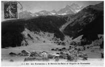 Zoom :  Les Contamines-Montjoie en 1908 - carte postale
