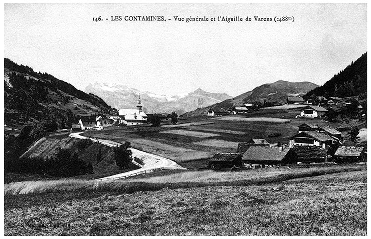 Les Contamines-Montjoie en 1910 - carte postale