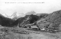 Zoom : Les Contamines-Montjoie en 1913 - carte postale