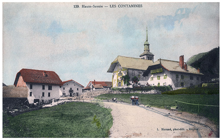 Les Contamines-Montjoie vers 1940 - © Louis Morand 