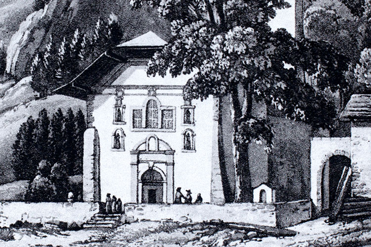 Les Contamines-Montjoie : Façade de l'église de Notre-Dame-de-la-Gorge  - © Norbert Pousseur