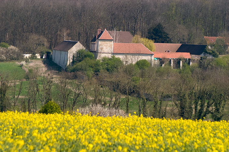 Ferme entourée de murs à Coupvray - © Norbert Pousseur