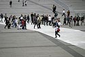 Déambulation mouvement de foule - La Défense - © Norbert Pousseur