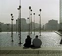 Sculptures lumineuses de Panayotis Vassilakis (Takis) - La Défense - © Norbert Pousseur