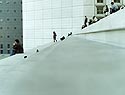 L'escalier arrière de l'Arche - La Défense - © Norbert Pousseur