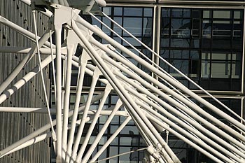 Structure du toit du Cnit - La Défense - © Norbert Pousseur