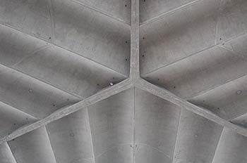 Plafond du CNIT - La Défense - © Norbert Pousseur