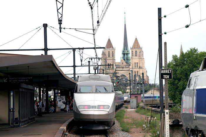 Dijon et sa gare en 2004  © Norbert Pousseur