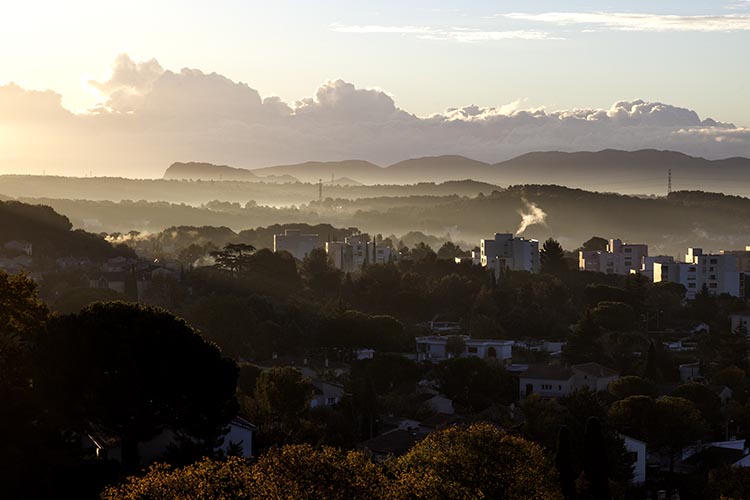 Périphéirie de Draguignan, chaîne des Maures et de Roquebrune - © Norbert Pousseur