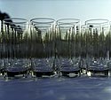 Rangée de verres pour coktail dans le parc - Ferrières - © Norbert Pousseur