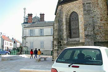 place de l'église à Ferrières - © Norbert Pousseur
