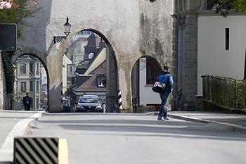 Porte dans la ville haute - Lucerne en Suisse - © Norbert Pousseur