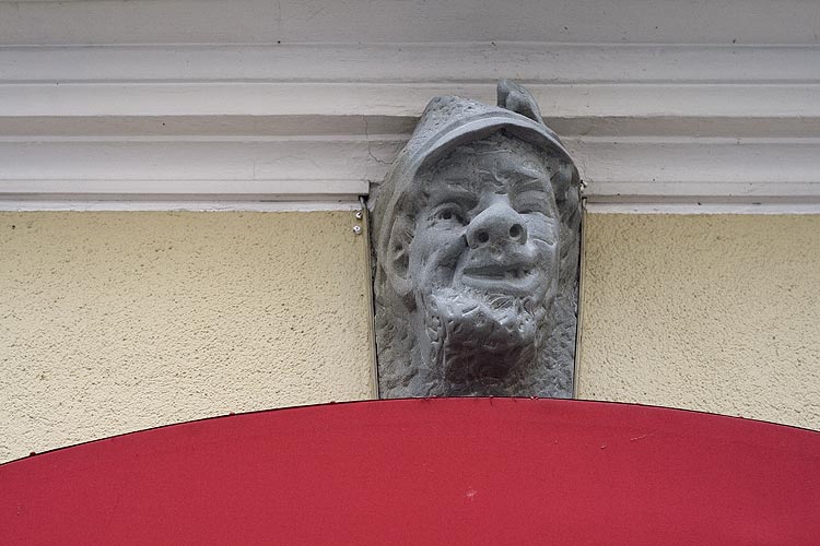 A Lucerne, Tête grimaçante de pierre  - © Norbert Pousseur