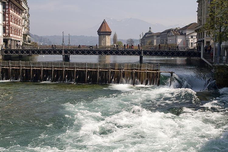 A Lucerne, vannes de la Reuss - © Norbert Pousseur