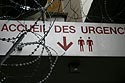 Accueil des urgence sous barbelés - Lyon- © Norbert Pousseur