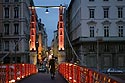 Passerelle St Georges vers les lumières du centre ville - Lyon- © Norbert Pousseur