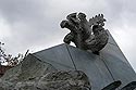 Coq, détail de la sculpture d'Ipoustéguy place Béraudier - Lyon- © Norbert Pousseur