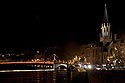 Illuminations devant l'église St Georges - Lyon - © Norbert Pousseur
