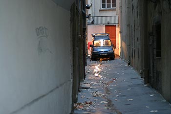 Voiture au fond d'impasse - Lyon- © Norbert Pousseur