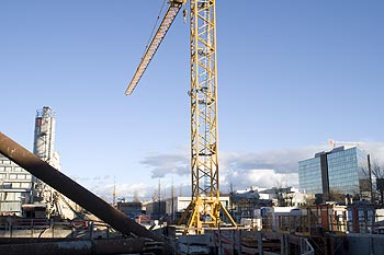 Immeubles en construction aux alentours de Gerland - Lyon- © Norbert Pousseur