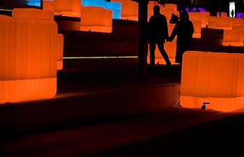 Les cubes lumineux des Terrasses de la Guillotière - Lyon - © Norbert Pousseur