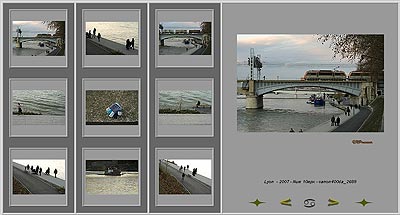 Promenade du Rhône à Lyon, 2ème ensemble - © Norbert Pousseur