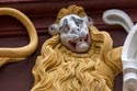 Lion grimaçant  en fronton de l'Hôtel de ville - Mulhouse - © Norbert Pousseur