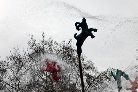 Animaux crachant l'eau - Nantes - © Norbert Pousseur