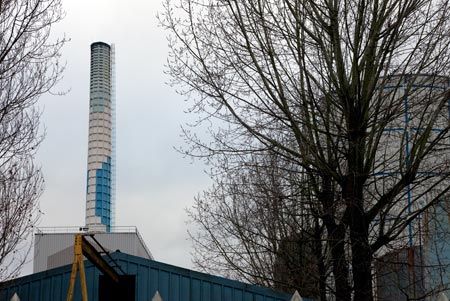 Cheminée de l'usine - Nantes - © Norbert Pousseur