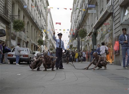 Esclaves en laisse - Nantes - © Norbert Pousseur