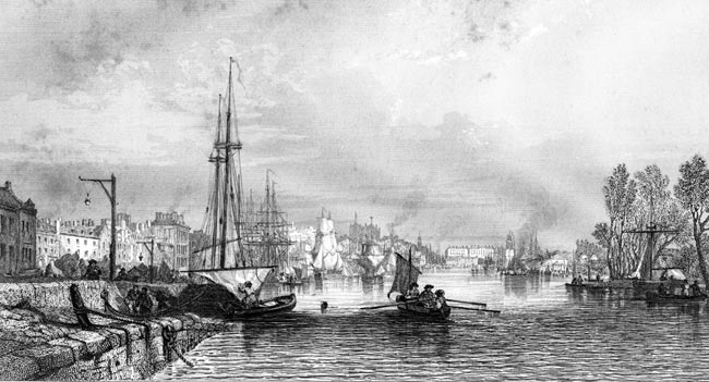 Nantes en 1840 par Jules Janin - reproduction,  © Norbert Pousseur