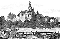Reproduction du château Nantes vers 1830 - © Norbert Pousseur